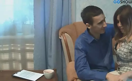 Blowjob and Fucking on the Cozy Armchair