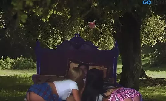 Threesome Sex Adventures with Blonde and Brunette Babes
