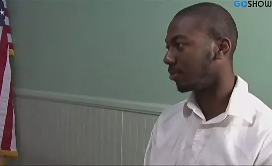 Big Tits Facial Boss with Interracial BBC